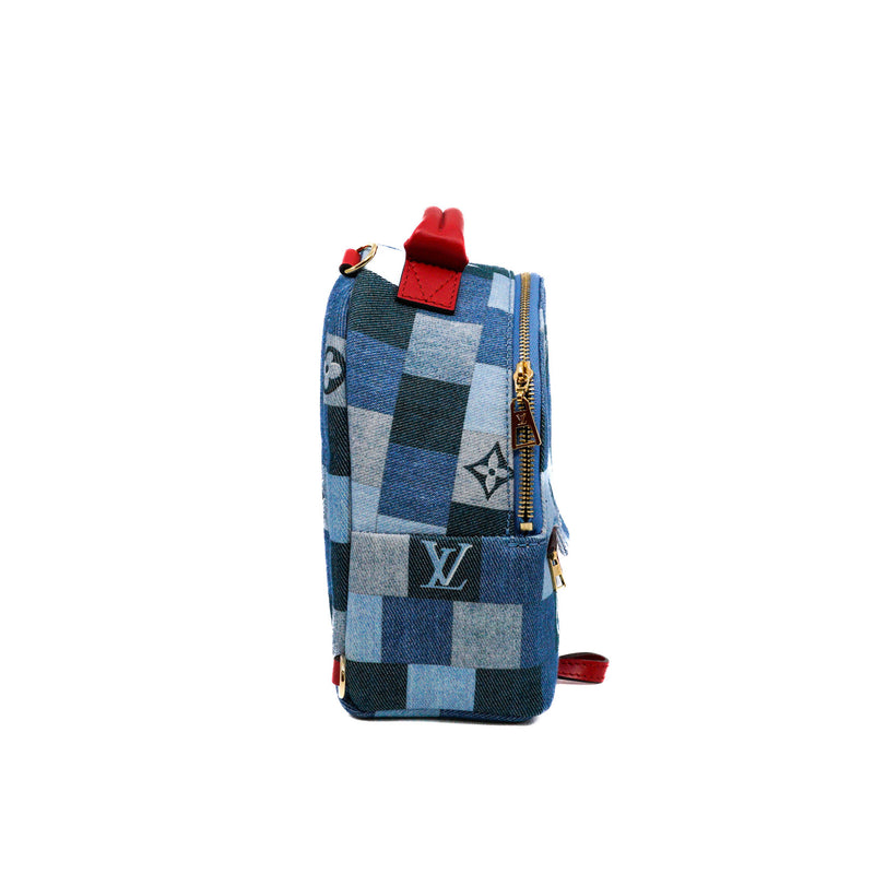 mini spring backpack in danim blue ghw - L'UXE LINK