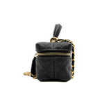 thumbnail mini vanity bag in black caviar ghw seri 31