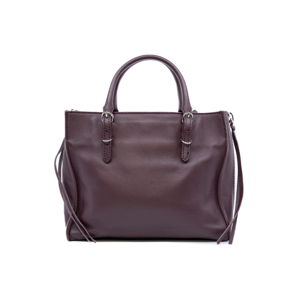 neo classic mini burgundy In Leather winered