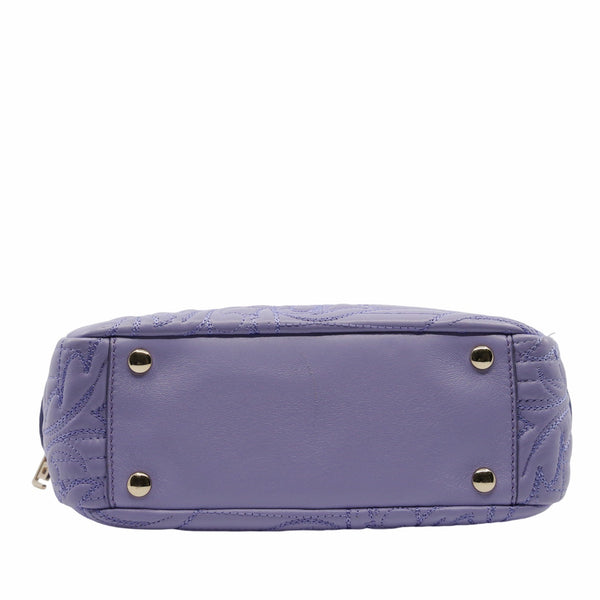 versace tote leather purple phw - L'UXE LINK