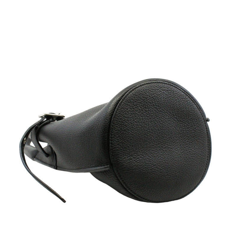 basket handle tote small leather black phw - L'UXE LINK