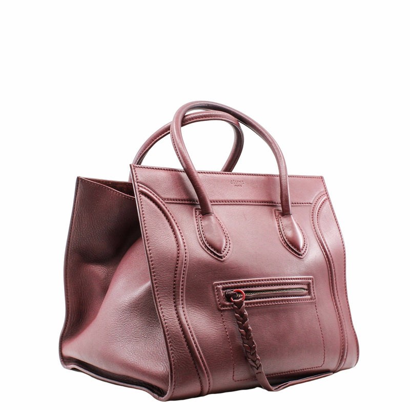 PHANTOM BAG LEATHER MEDIUM RED GHW - L'UXE LINK