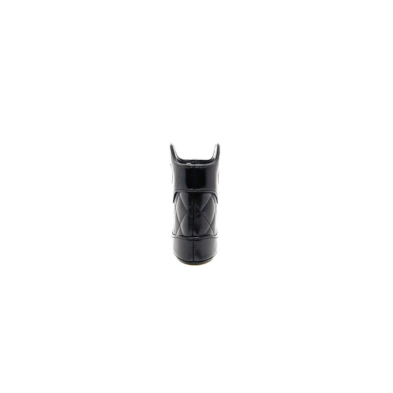 nano 31 bag in black shiny leather phw