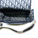 thumbnail Medium Diorcamp Bag Blue Dior Oblique Embroidery