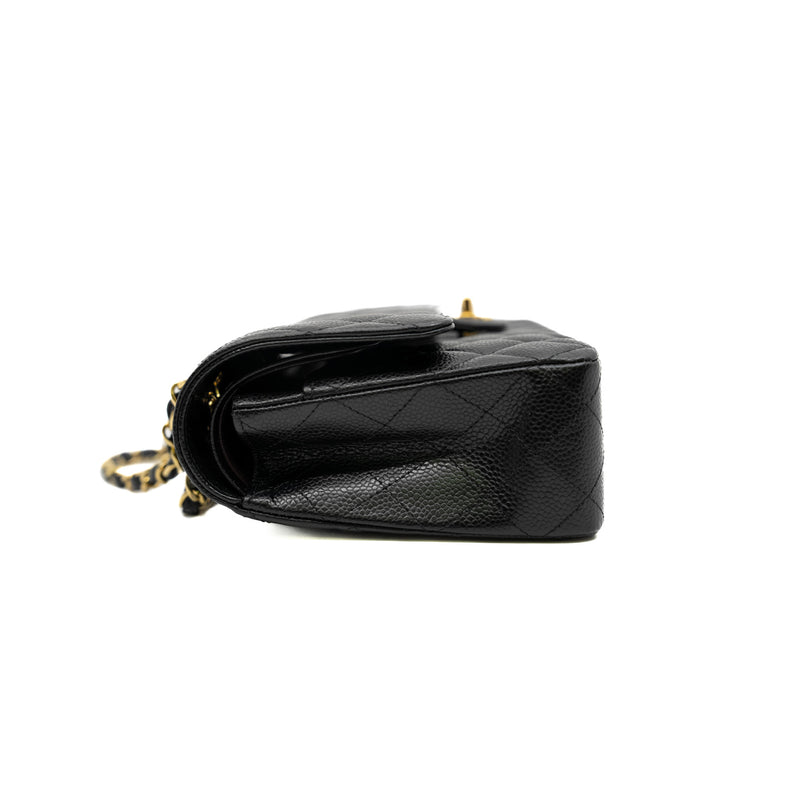 medium cf in caviar black ghw microchip #UNA1XXXX