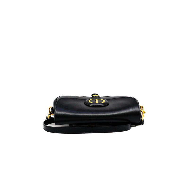 small bobby bag with strap in calfskin black ghw 2021