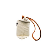 thumbnail Aline grooming bag in canvas craie/ gold
