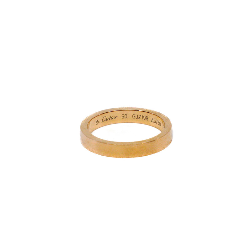 C de cartier one diamond wedding ring in 18k rg #50  seriGJZ199 rrp 2540