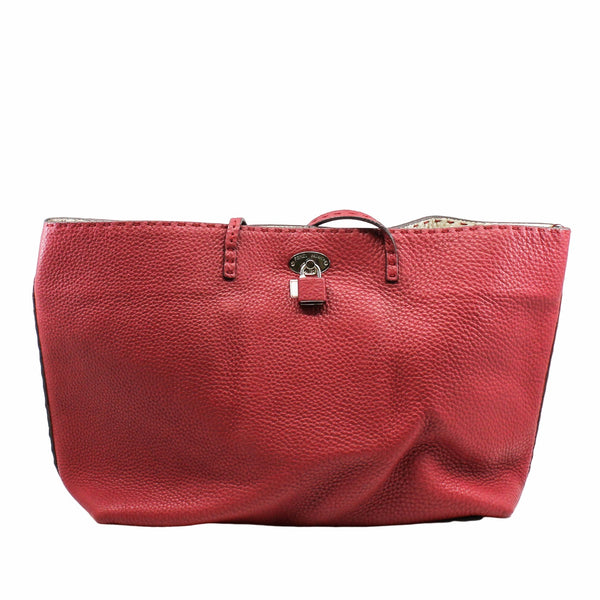 Tote Bag Leather Red