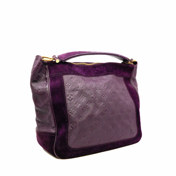 Audacieuse MM Monogram Empreinte Aube Purple Suede/Calf GHW With Strap - L'UXE LINK