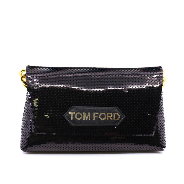 tomford glittle shoulder bag in black ghw