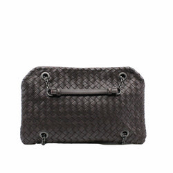 Nero Intrecciato Nappa Chain DUO Bag Black PHW - L'UXE LINK