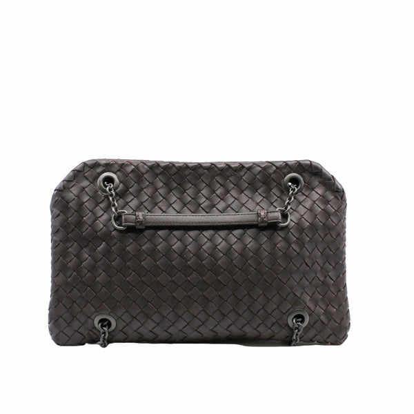 Nero Intrecciato Nappa Chain DUO Bag Black PHW - L'UXE LINK