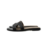 thumbnail H silpper black with brown Size 37