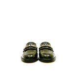 thumbnail loafer with chanel logo in dark green patent #36.5