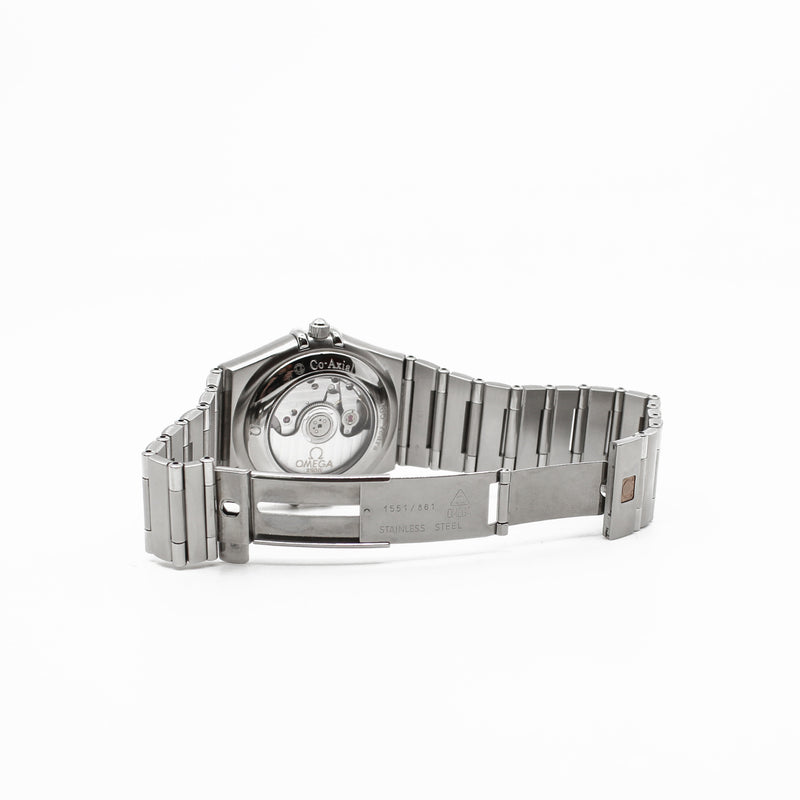 36mm constellation pearl dial diamond watch steel band #O1111O362052001 - L'UXE LINK