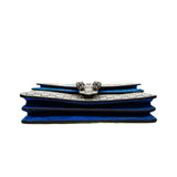 thumbnail medium dionysus blooms in GG/bright blue suede ruthenium phw