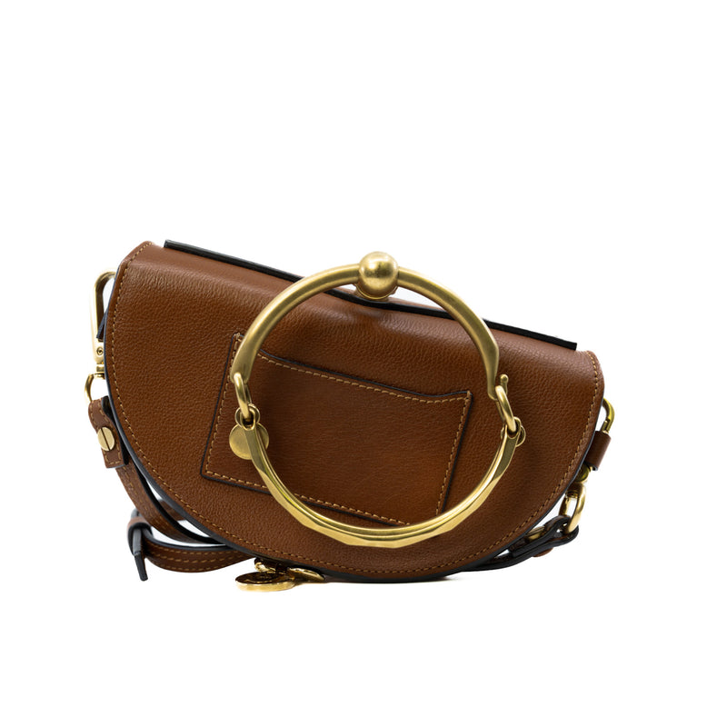 Small Nile Minaudière In Brown Calfskin Leather Handbag GHW - L'UXE LINK