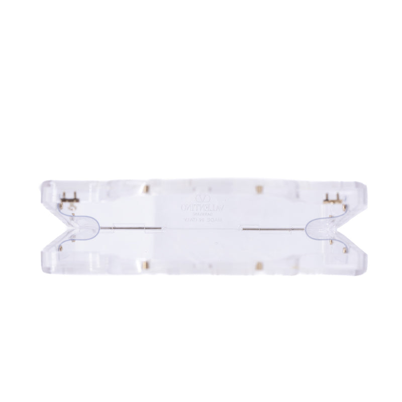 Valentino Garavani Mini Le Troisieme Clear Acrylic Tote With Strap