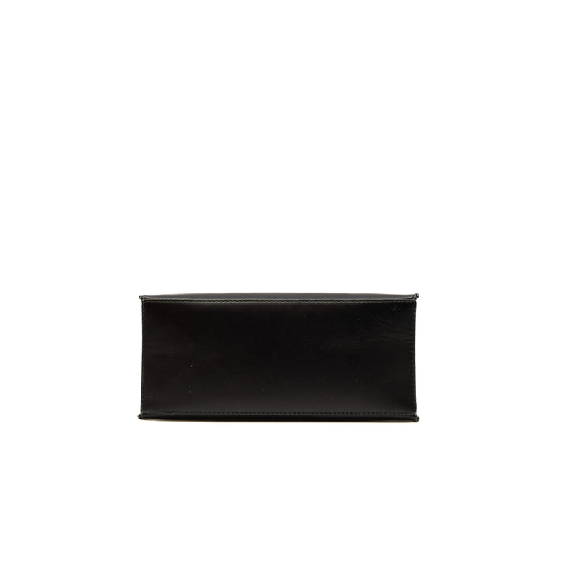 small afternoon tote in leather black phw