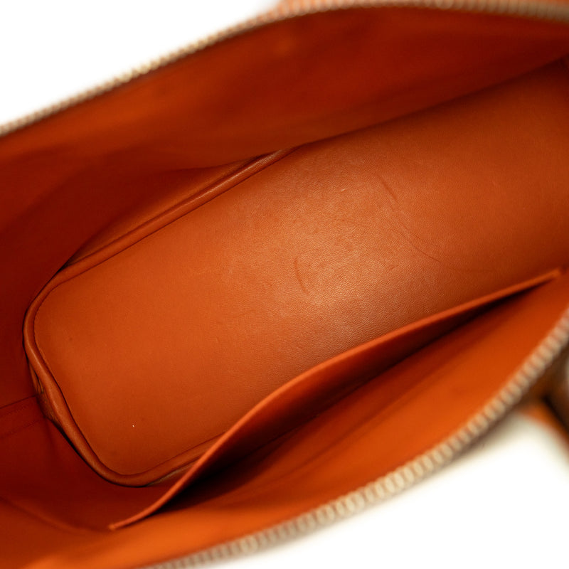 Bolide 35 Bag In Epsom Leather Orange PHW Square K Stamp - L'UXE LINK