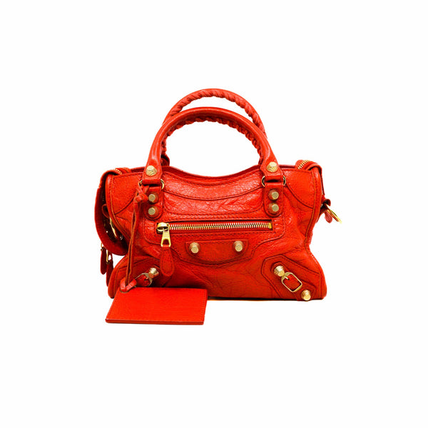 mini citybag in red color GHW