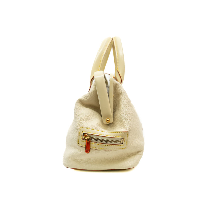 pm suhali l'ingenieux handle tote in leather white ghw 2006