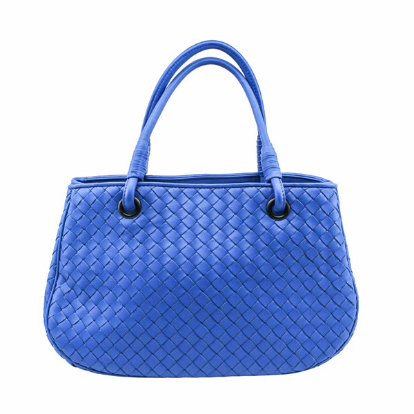 Top Handle Bag blue electric Antique Brass Hardware - L'UXE LINK