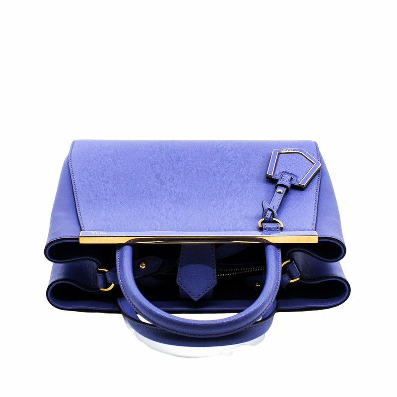 2JOURS BAG LEATHER PETITE SMALL purple GHW - L'UXE LINK