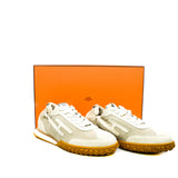 thumbnail jet sneaker in chevre velours beige/esquisse size 41