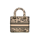 thumbnail medium Lady D-Lite Bag black&beige fabric