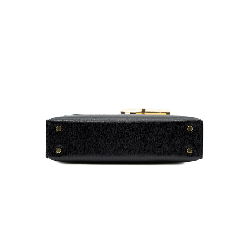 mini verrou in goat noir ghw D stamp