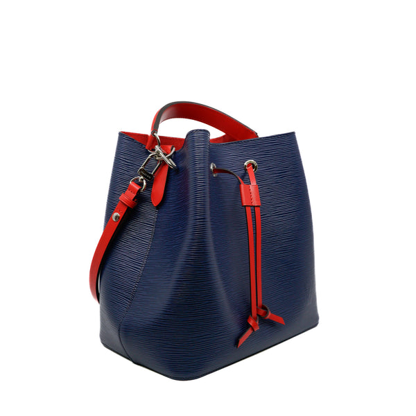 epi neonoe handbag blue and red