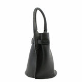thumbnail basket handle tote small leather black phw - L'UXE LINK