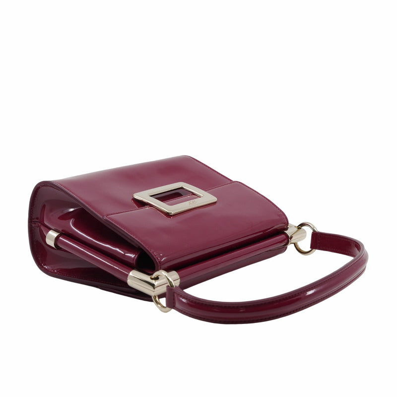 VIV' CARRÉ SHOULDER BAG SMALL LEATHER PINK - L'UXE LINK