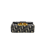 thumbnail 30 Montaigne box in fabric blue oblique ghw