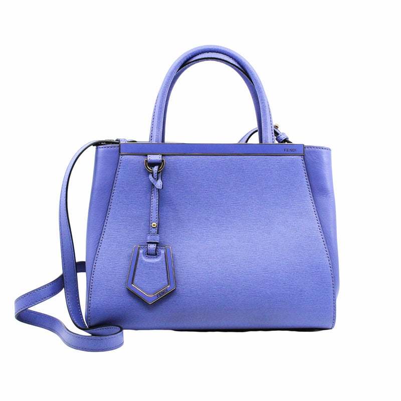 2JOURS BAG LEATHER PETITE SMALL purple GHW - L'UXE LINK