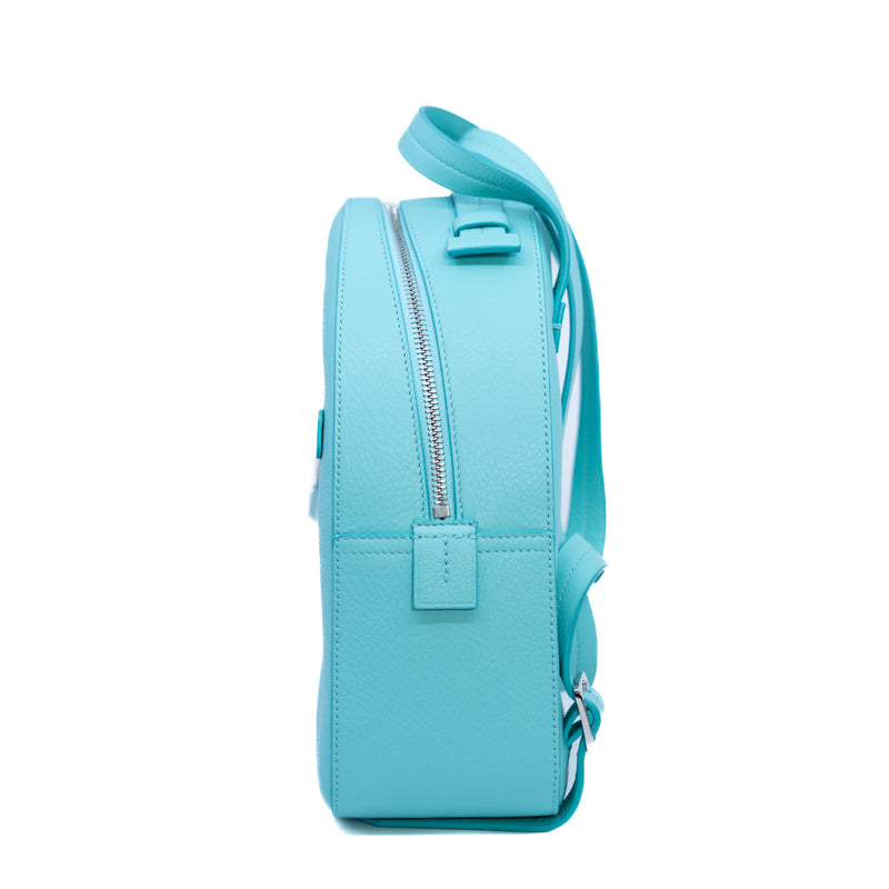 Backpacks Casual Style Calfskin Leather Elegant Style Logo Blue PHW - L'UXE LINK