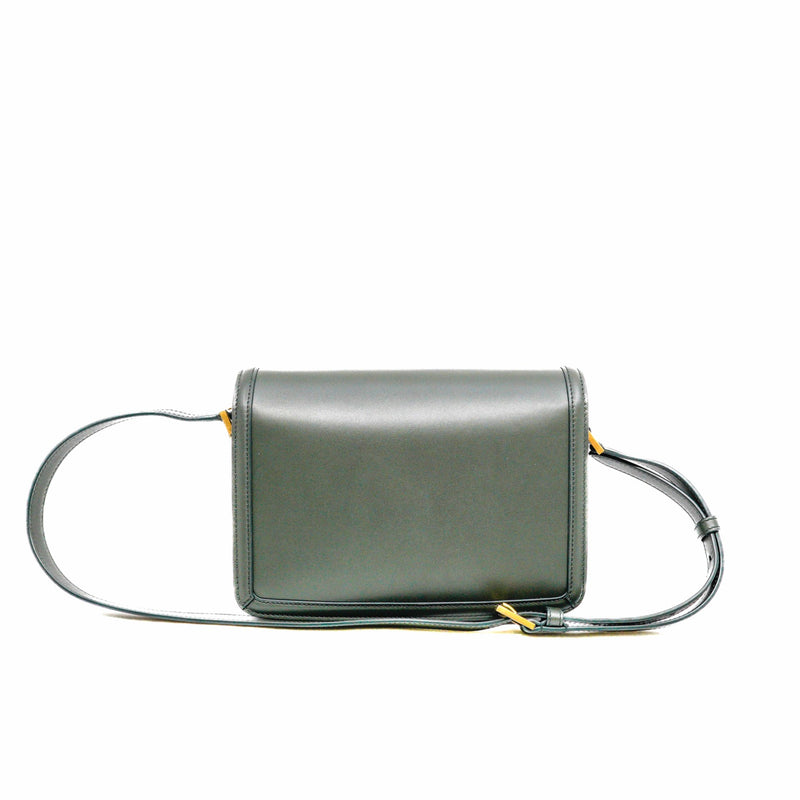 medium solferino satchel in calfskin dark green ghw 2020
