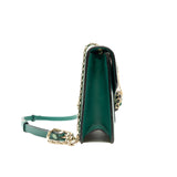 thumbnail Serpenti Forever Chain Wallet in calfskin green ghw - L'UXE LINK