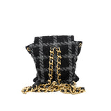 thumbnail duma backpack in black& grey tweed ghw #H43xxxx