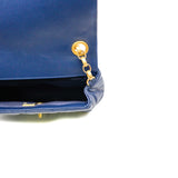thumbnail mini square cf in lambskin navy GHW
