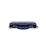 thumbnail woc with top handle in navy lambskin ghw #CA75XXXX