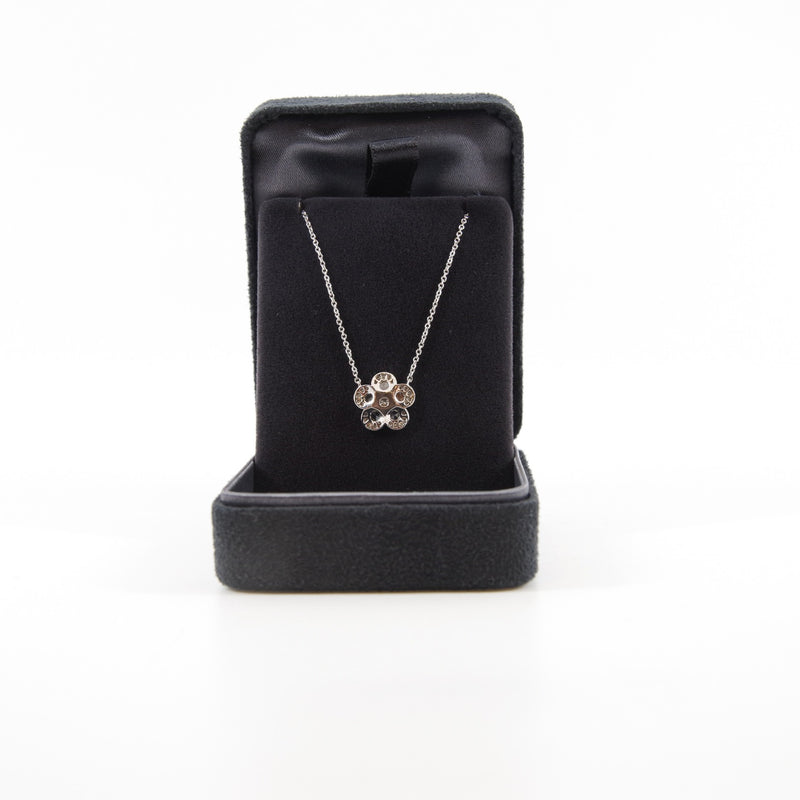 flower pandent pt950 necklace diamonds - L'UXE LINK
