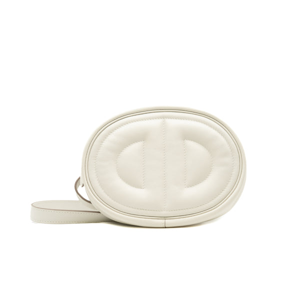 in- the-loop verso belt bag in swift white/lime phw B stamp