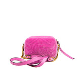 thumbnail GG marmont camera bag velvet pink with crystal ghw