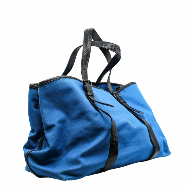 tote  bag large fabric blue - L'UXE LINK