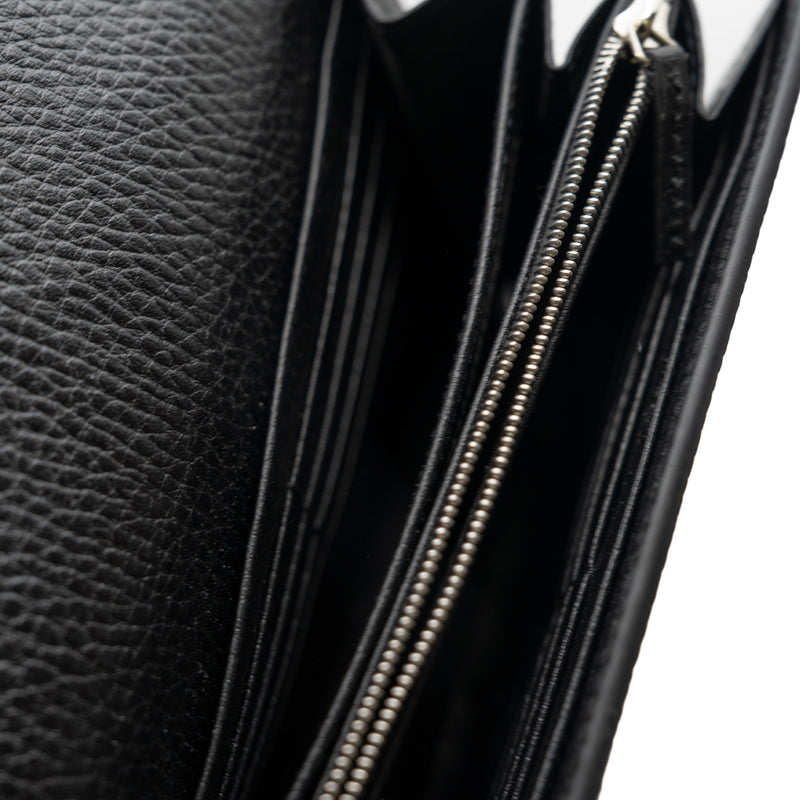 dionysus wallet on chain leather in black PHW with crystal