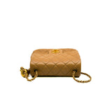 thumbnail Pearl Crush Mini Square Flap Bag Lambskin Beige GHW #AXA2XXXX
