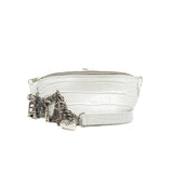 thumbnail souvenir crossbody bag in white croc-effect leather phw